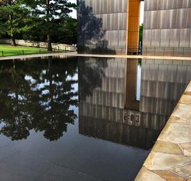 Reflecting Pool at the Alfred P. Murrah Federal Building in Oklahoma City, OK. 