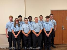Front row left to right are Intern Noblick, Intern Kurek, Intern Heflin, Intern Carter.  Back row left to right are Intern Hathaway, Intern Jimenez, Intern Drake, Intern Clements and Intern Smith